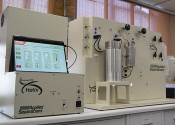 Helix supercritical fluid extraction system